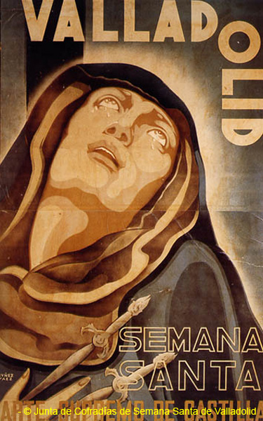 Semana Santa de Valladolid cartel de la JCSSVA 1939
