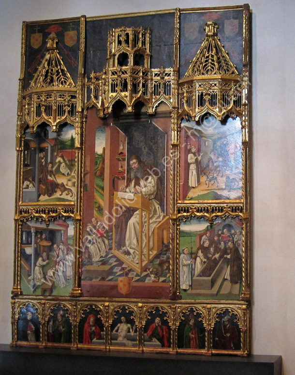 004 Valladolid - Museo N. Colegio San Gregorio - Jorge Ingles. Retablo de San Jeronimo. 1455 