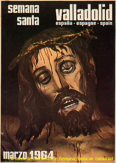 Semana Santa de Valladolid cartel de la JCSSVA 1964