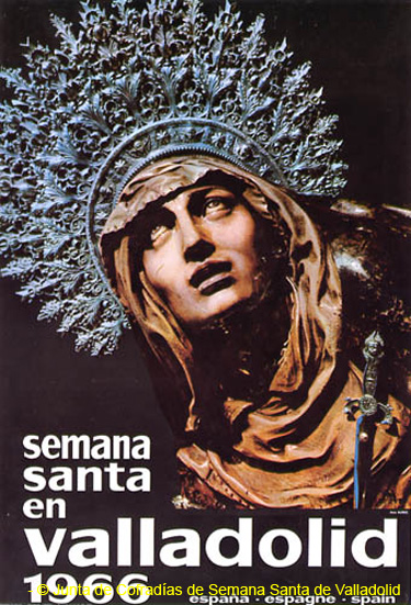 Semana Santa de Valladolid cartel de la JCSSVA 1966